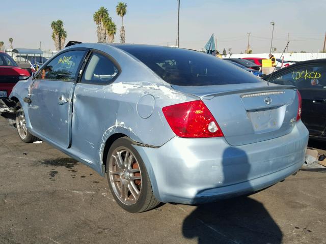 JTKDE177960077852 - 2006 TOYOTA SCION TC BLUE photo 3