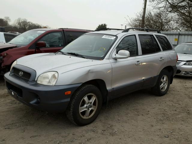 KM8SB12B94U667263 - 2004 HYUNDAI SANTA FE G SILVER photo 2