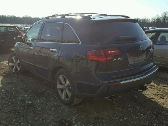 2HNYD2H38CH515422 - 2012 ACURA MDX TECHNO BLACK photo 3