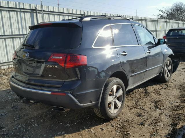 2HNYD2H38CH515422 - 2012 ACURA MDX TECHNO BLACK photo 4