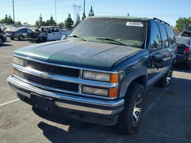 3GNFK16R4VG127375 - 1997 CHEVROLET SUBURBAN K GREEN photo 2