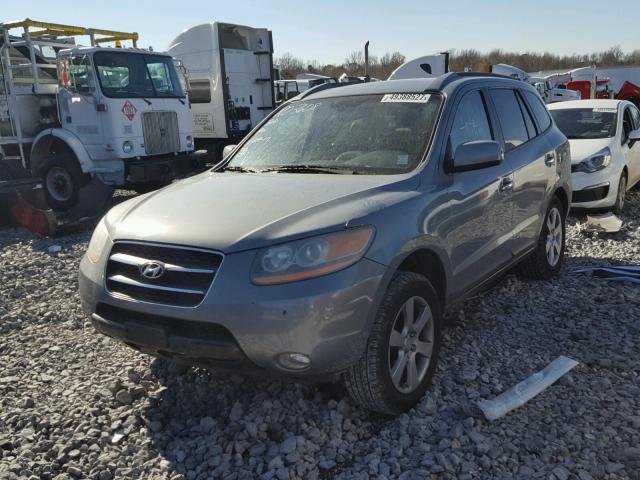 5NMSH13E38H203300 - 2008 HYUNDAI SANTA FE S BLUE photo 2