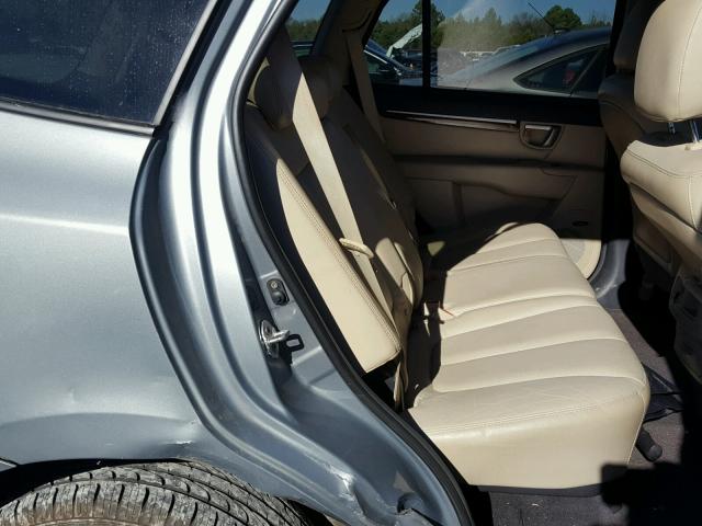 5NMSH13E38H203300 - 2008 HYUNDAI SANTA FE S 蓝色 照片 6