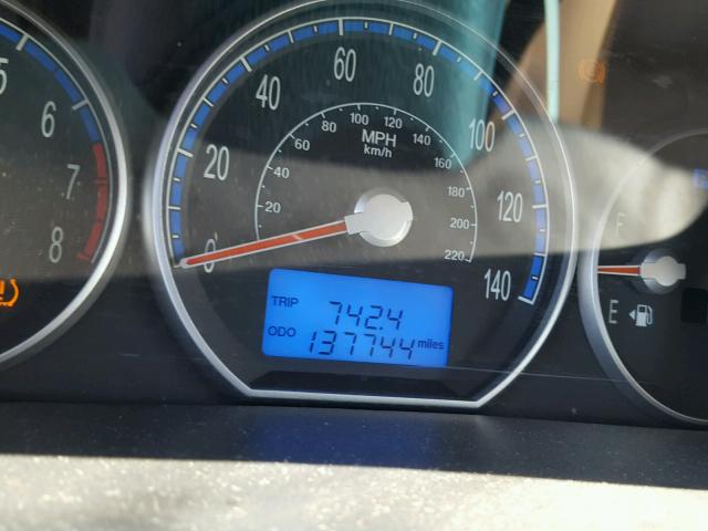 5NMSH13E38H203300 - 2008 HYUNDAI SANTA FE S 蓝色 照片 8