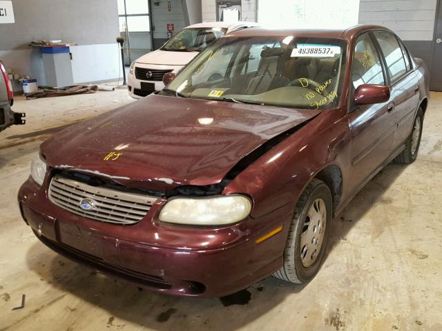 1G1ND52T8WY120596 - 1998 CHEVROLET MALIBU RED photo 2