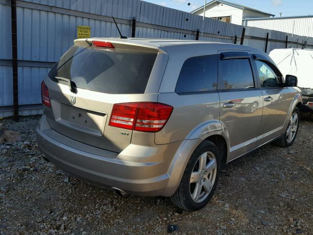 3D4GG57V69T158807 - 2009 DODGE JOURNEY SX TAN photo 4