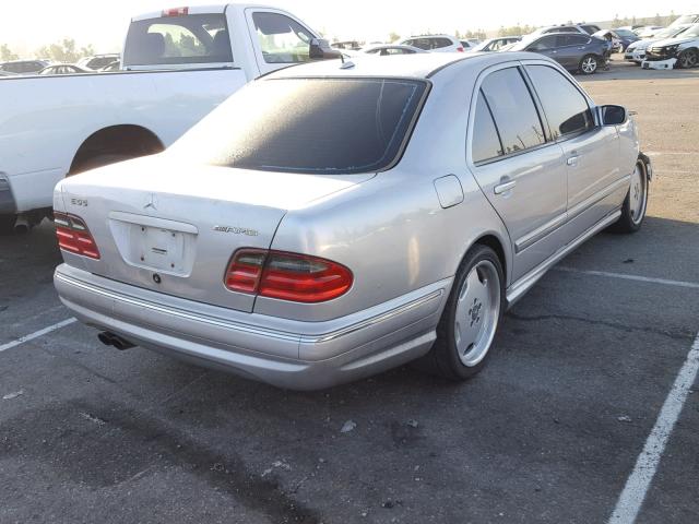 WDBJF74J91B349337 - 2001 MERCEDES-BENZ E 55 AMG SILVER photo 4