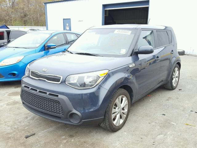 KNDJP3A53F7165293 - 2015 KIA SOUL + BLUE photo 2