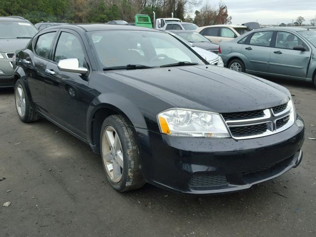 1C3CDZAB7DN565803 - 2013 DODGE AVENGER SE BLACK photo 1