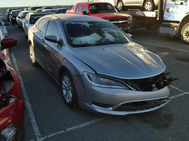 1C3CCCAB2GN138422 - 2016 CHRYSLER 200 LIMITE SILVER photo 1