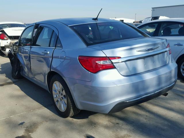 1C3CCBAB1DN647438 - 2013 CHRYSLER 200 LX BLUE photo 3