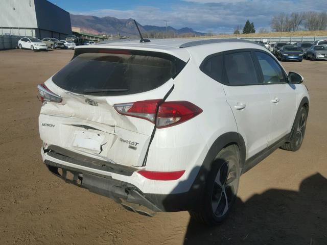 KM8J3CA24GU200424 - 2016 HYUNDAI TUCSON LIM WHITE photo 4