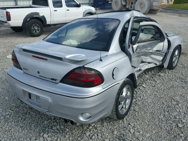 1G2NV52E81C263502 - 2001 PONTIAC GRAND AM G SILVER photo 4