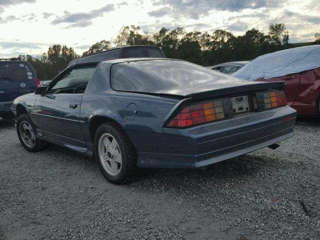 1G1FP23E7NL155880 - 1992 CHEVROLET CAMARO RS BLUE photo 3