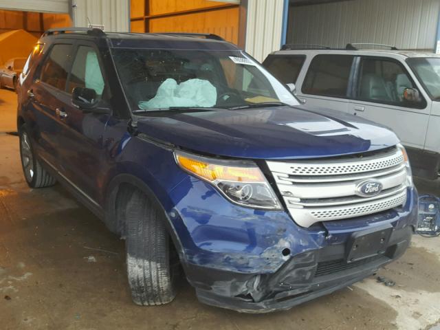 1FM5K7D87EGB62453 - 2014 FORD EXPLORER X BLUE photo 1