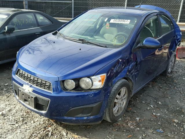 1G1JC5SG3D4240251 - 2013 CHEVROLET SONIC LT BLUE photo 2