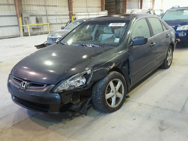 1HGCM56725A001415 - 2005 HONDA ACCORD EX GREEN photo 2