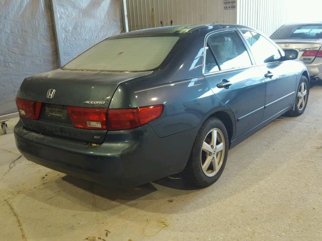 1HGCM56725A001415 - 2005 HONDA ACCORD EX GREEN photo 4