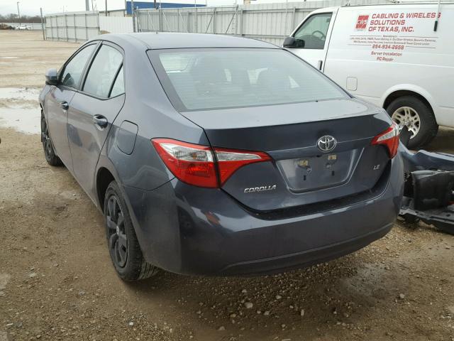 5YFBURHE7FP361404 - 2015 TOYOTA COROLLA L GRAY photo 3