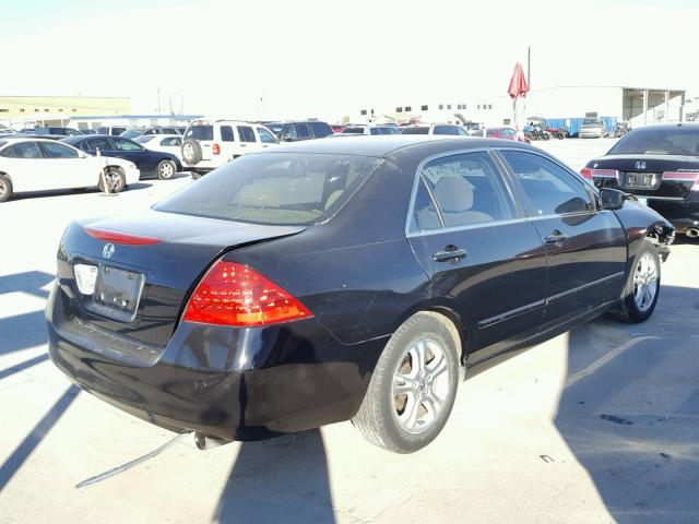 JHMCM56377C008944 - 2007 HONDA ACCORD SE BLACK photo 4