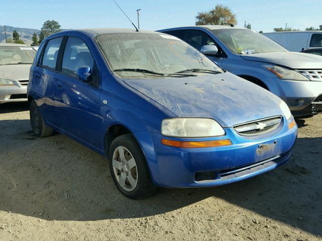 KL1TD62635B494346 - 2005 CHEVROLET AVEO BASE ლურჯი ფოტო 1