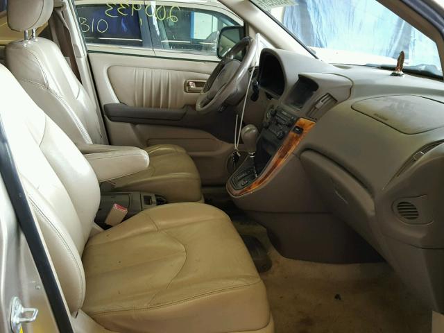 JT6GF10U3X0042329 - 1999 LEXUS RX 300 GOLD photo 5