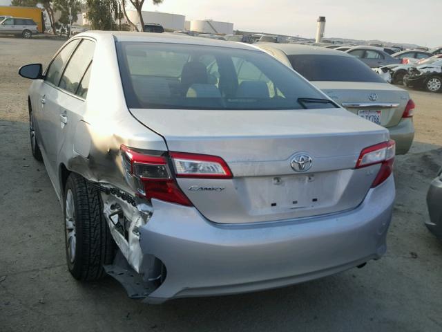 4T4BF1FK1DR277858 - 2013 TOYOTA CAMRY L SILVER photo 3