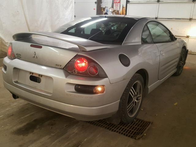 4A3AC54H32E081474 - 2002 MITSUBISHI ECLIPSE GT SILVER photo 4