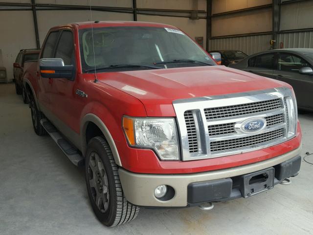 1FTPW14VX9FA46633 - 2009 FORD F150 SUPER RED photo 1