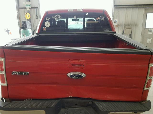 1FTPW14VX9FA46633 - 2009 FORD F150 SUPER RED photo 6