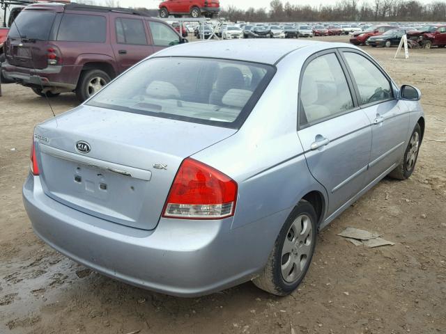 KNAFE121775485139 - 2007 KIA SPECTRA EX BLUE photo 4