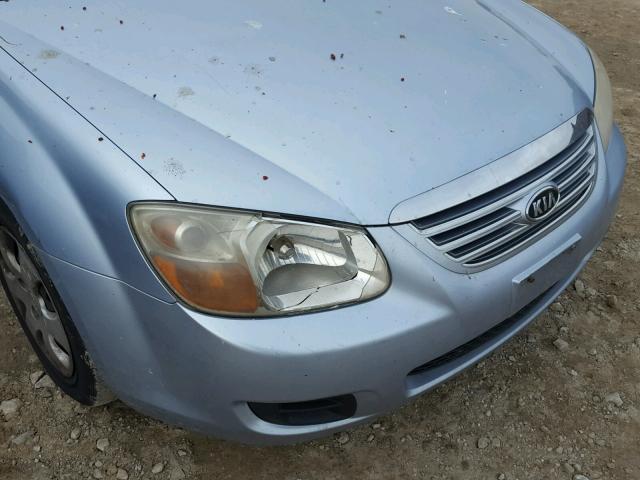 KNAFE121775485139 - 2007 KIA SPECTRA EX BLUE photo 9