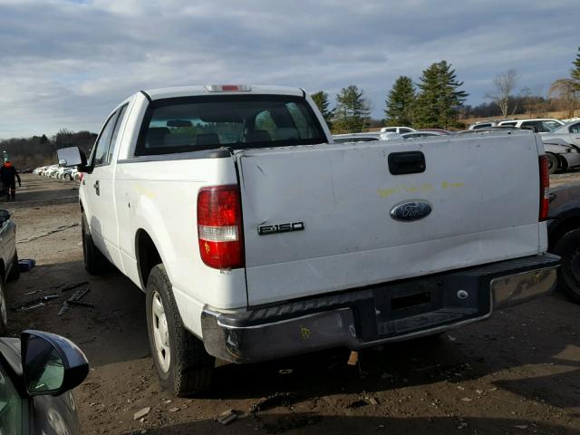 1FTRX14W66NB02275 - 2006 FORD F150 WHITE photo 3