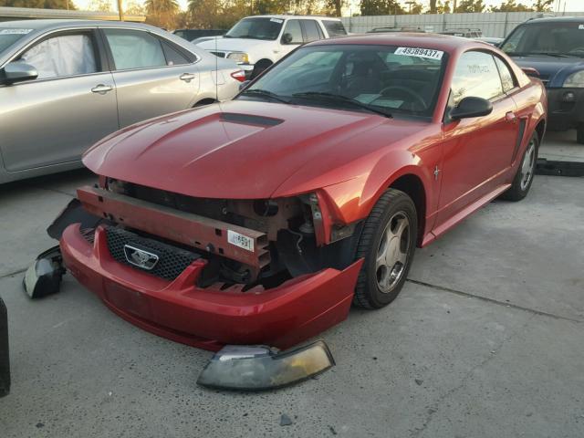 1FAFP40432F219878 - 2002 FORD MUSTANG RED photo 2