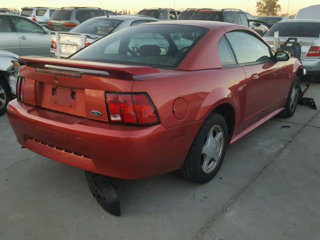 1FAFP40432F219878 - 2002 FORD MUSTANG RED photo 4