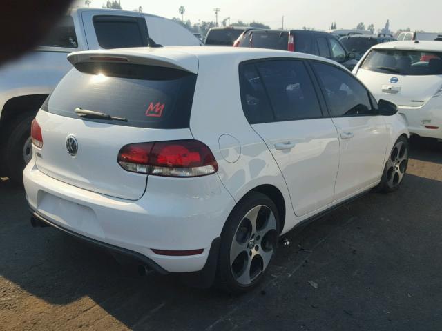 WVWHD7AJ2CW253233 - 2012 VOLKSWAGEN GTI WHITE photo 4