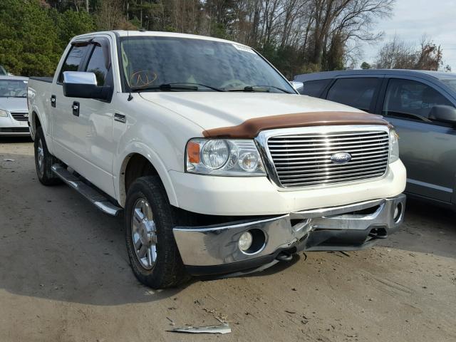 1FTPW14V78FA16570 - 2008 FORD F150 SUPER WHITE photo 1