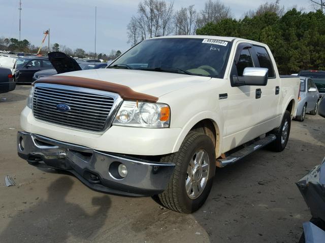 1FTPW14V78FA16570 - 2008 FORD F150 SUPER WHITE photo 2