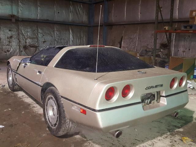 1G1YY0783G5126477 - 1986 CHEVROLET CORVETTE GOLD photo 3