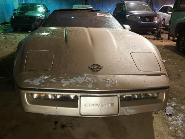 1G1YY0783G5126477 - 1986 CHEVROLET CORVETTE GOLD photo 9