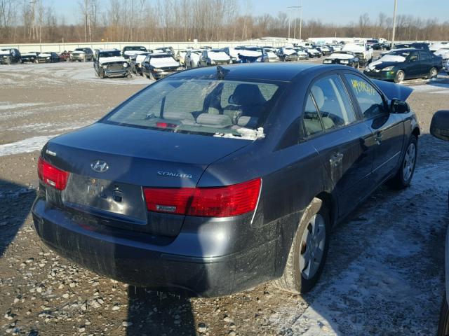 5NPET4AC7AH591266 - 2010 HYUNDAI SONATA GLS BLUE photo 4