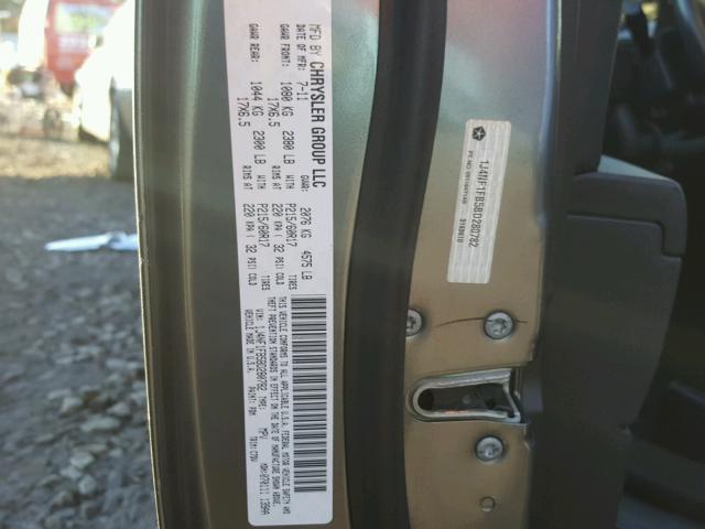 1J4NF1FB5BD280782 - 2011 JEEP COMPASS SP ნაცრისფერი ფოტო 10