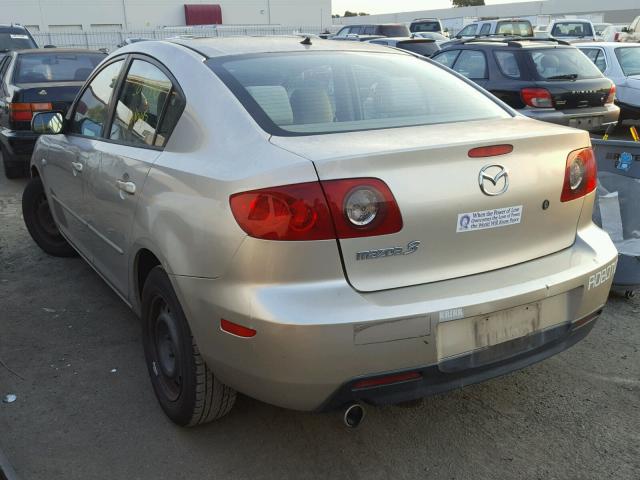 JM1BK12F541152835 - 2004 MAZDA 3 I TAN photo 3