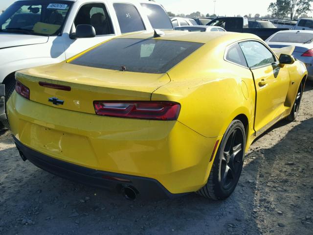 1G1FB1RX4H0157366 - 2017 CHEVROLET CAMARO LT YELLOW photo 4