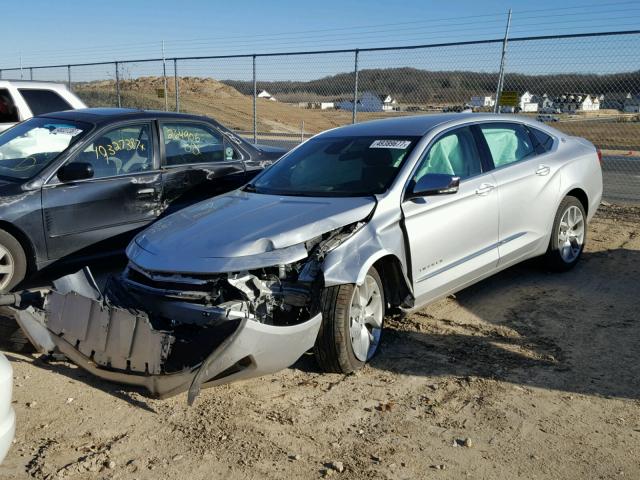 1G1165S38FU101160 - 2015 CHEVROLET IMPALA LTZ GRAY photo 2