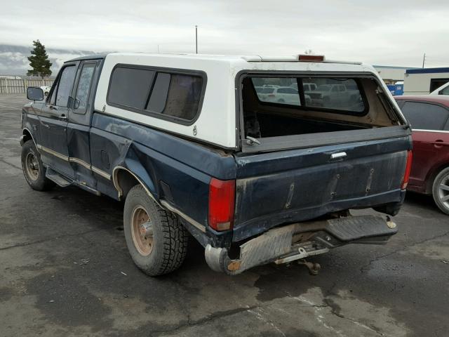 1FTEX14N1RKA26170 - 1994 FORD F150 BLUE photo 3