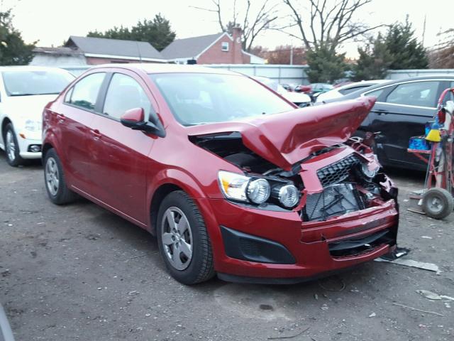 1G1JA5SH7D4116062 - 2013 CHEVROLET SONIC LS RED photo 1