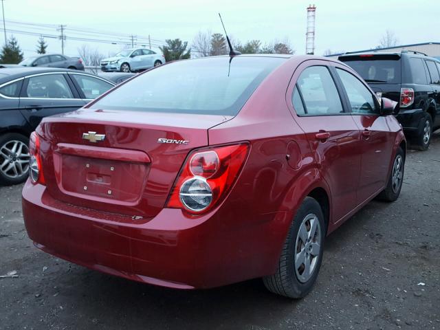 1G1JA5SH7D4116062 - 2013 CHEVROLET SONIC LS RED photo 4