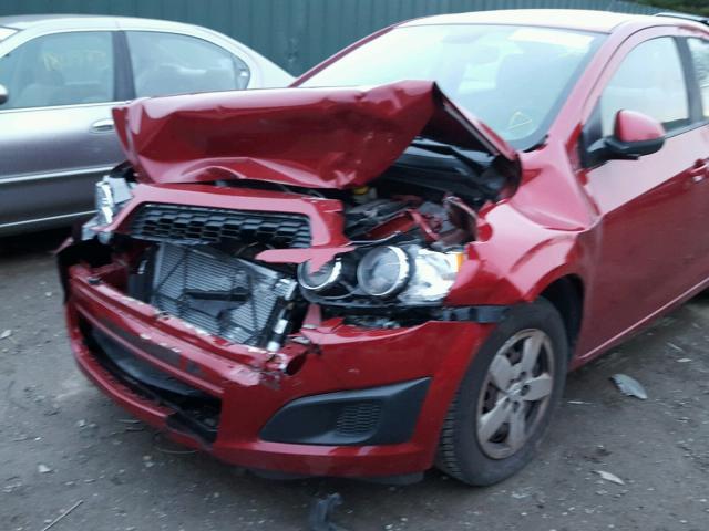 1G1JA5SH7D4116062 - 2013 CHEVROLET SONIC LS RED photo 9