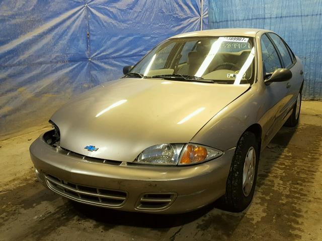 1G1JC524827102447 - 2002 CHEVROLET CAVALIER B BEIGE photo 2